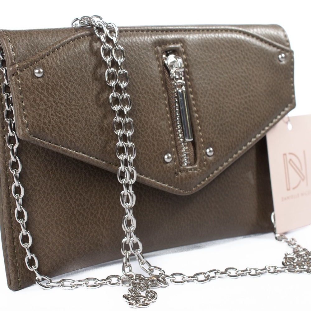 Danielle Nicole Bennett Mini Chain Crossbody Olive